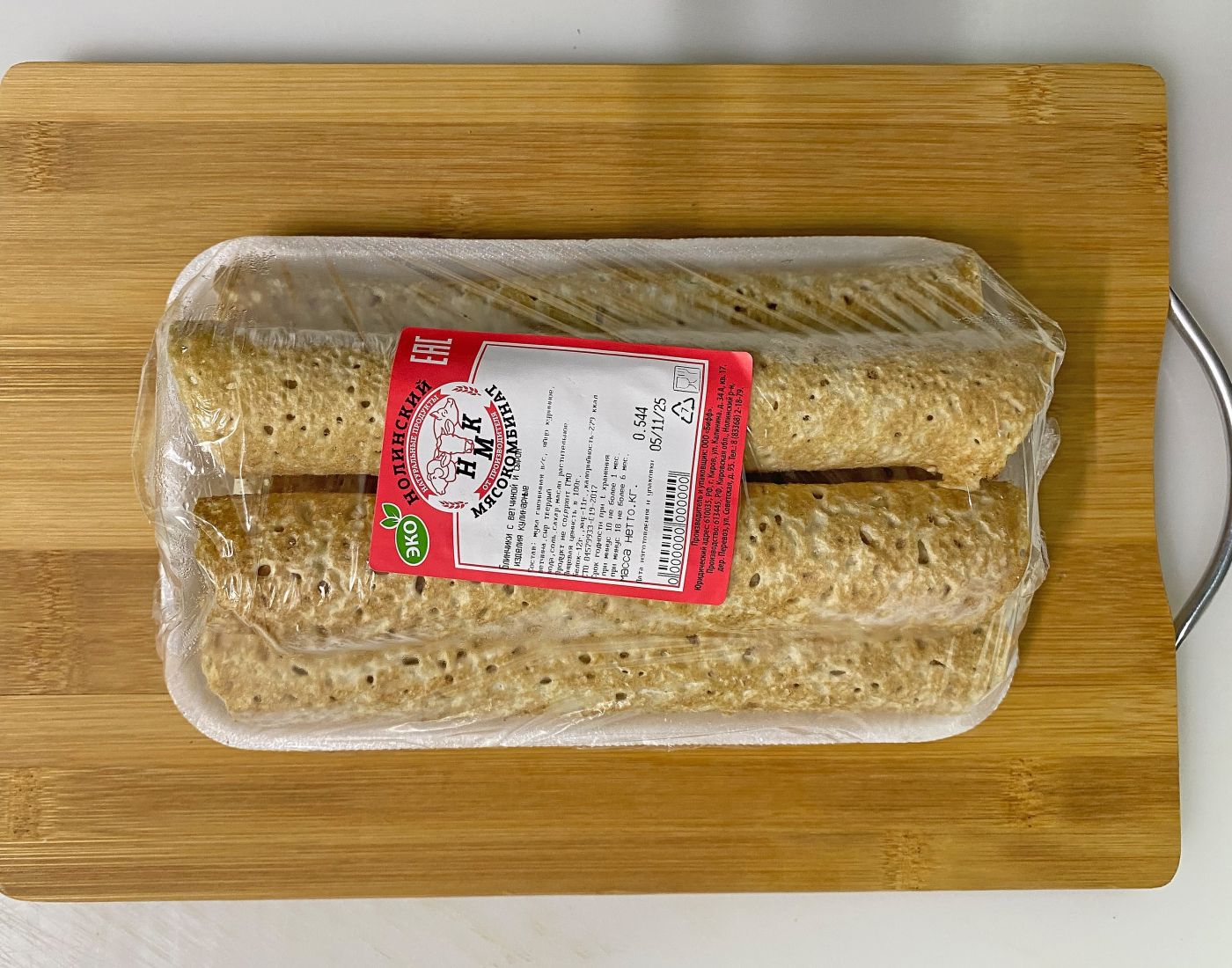 Блины с ветчиной и сыром